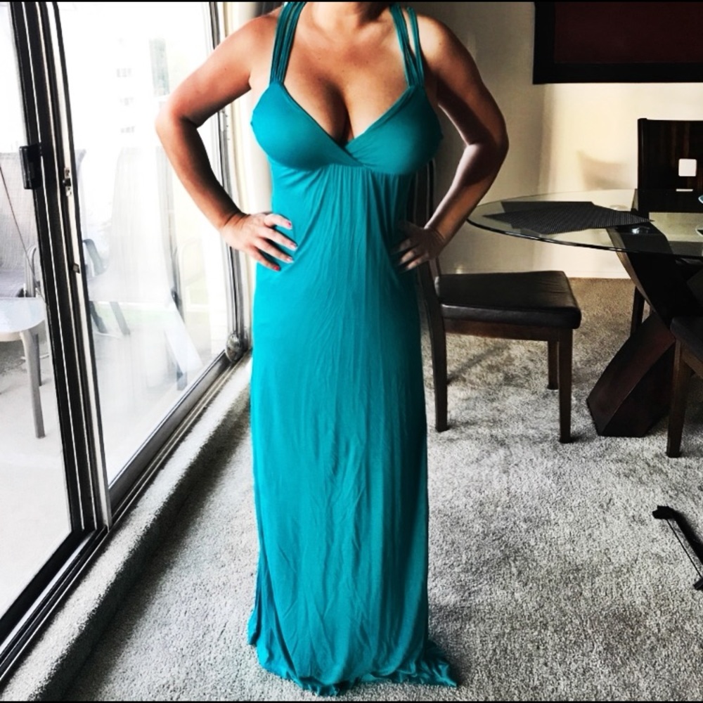Teal Green Maxi Dress